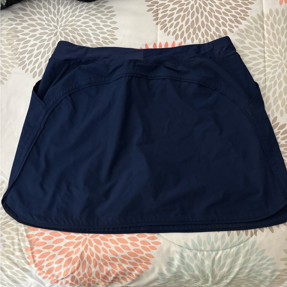 Lands’ End Quick Dry Board Skort Navy Blue - Picture 13 of 16